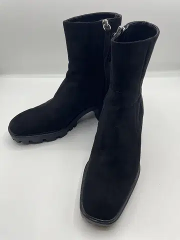 [ 새상품급 ] ZARA 자라 사이드 지퍼 스웨이드 부츠 23cm