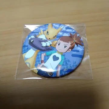 디지몬 테이머즈 마키노 루키 & 레나몬 오다이바 캔뱃지