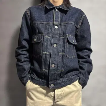 TCB JEANS 50s 데님 자켓 2nd 44 레어 빨간색 탭