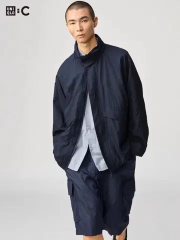완판템 UNIQLO C 라이트웨이트 스탠드 블루종 네이비 유니클로 씨