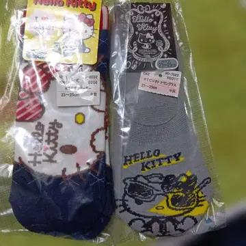 헬로키티 삭스 23~25cm 2개 세트