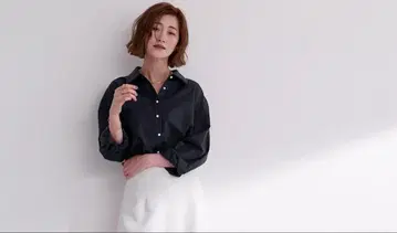 [ ur's ] 코튼 100% 펄 버튼 블라우스
