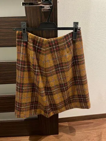 매킨토시 필로소피 체크 울 스커트