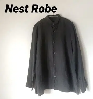 Nest Robe 네스트로브 린넨 블라우스 셔츠 둥근 카라 루즈핏 프리