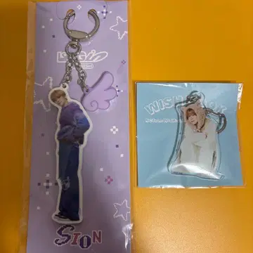 시온 NCT WISH 아크릴 키링 log in fc 한정판