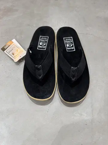 아일랜드 슬리퍼 Island slipper 28cm 블랙 스웨이드