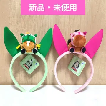 서러브레드 컬렉션 마스코트 부착 머리띠 3종 세트