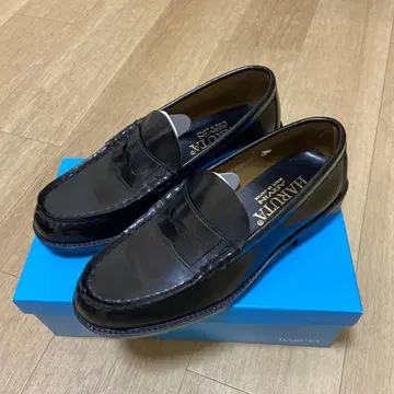 HARUTA 블랙 로퍼, 남성용 25.5w