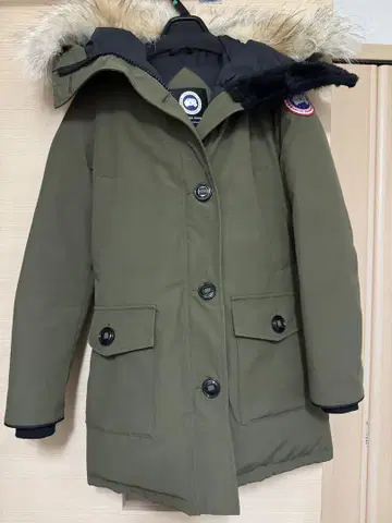CANADA GOOSE 브론테 후드티 카키 XS