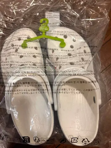 크록스 화이트 사보 클로그 샌들