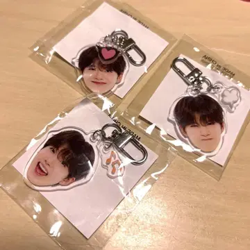TREASURE 준규 얼굴 아크릴 키링 3개 세트 [희로락]