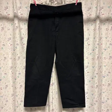 디키즈 블랙 워크 팬츠 사이드 포켓 포함