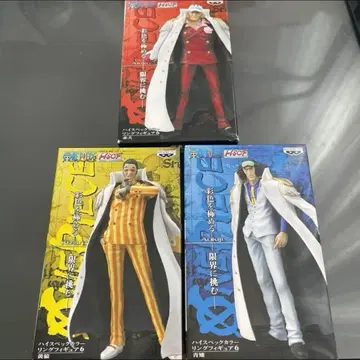 미개봉 원피스 하이 스펙 컬러링 피규어 삼대장 사카즈키 아오키지 키자루