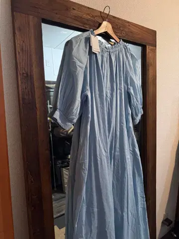 롱 원피스 라이트 블루