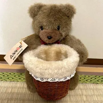 곰돌이 소품함 바스켓 인테리어 바구니 잡화 케이스 봉제 인형 수납