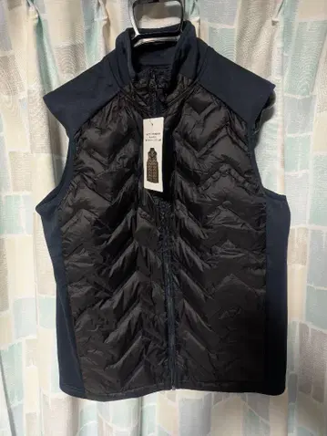 MIX 다운 크로스 쉴드 베스트 L 블랙 x 블랙