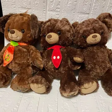 유니베어시티 봉제 인형 모카 디즈니 새상품급 3체 세트