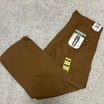 택 포함 새상품 KEY 키 페인터 팬츠 덕 원단 브라운