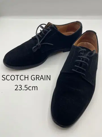 스코치 그레인 스웨이드 가죽 신발 23.5cm 블랙 BLACK