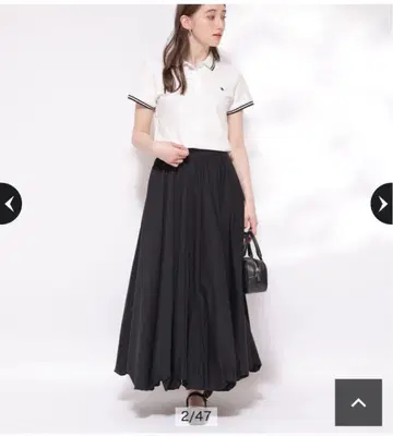 리랜드트루 블랙 롱 벌룬 스커트 사이즈 1