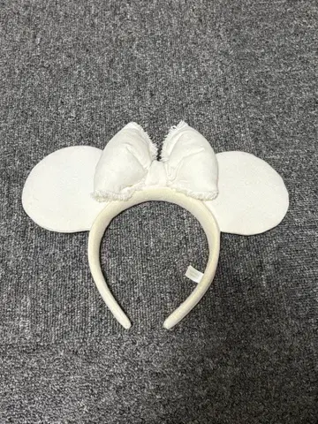 미키 귀 머리띠 화이트