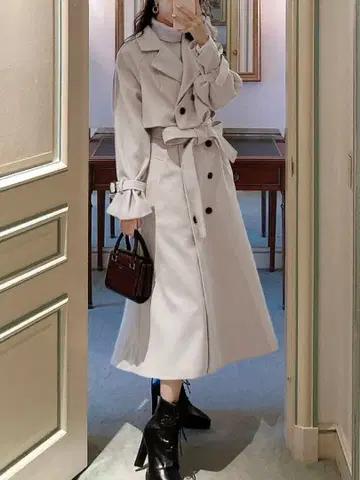 GRL 멀티웨이 페이크 울 코트 아이보리 S