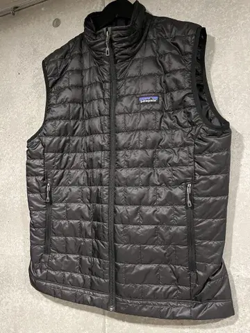 택 포함 새상품 patagonia 남성용 나노 퍼프 베스트 M 블랙