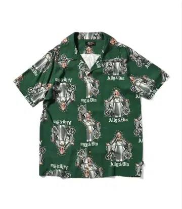 Ally & Dia 알로하 셔츠 그린
