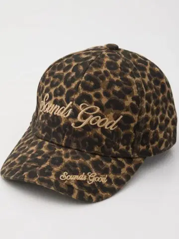 SLY / 로고 코튼 캡 레오파드 무늬