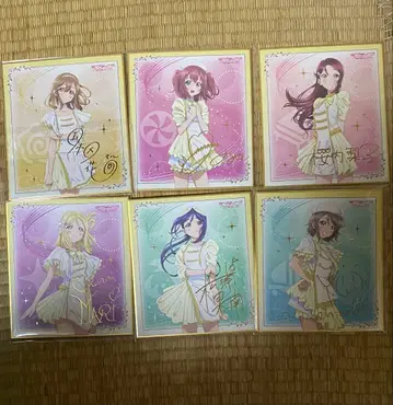 러브 라이브 선샤인 Aqours 6th Live 금박 색지 묶음 판매