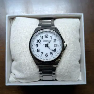 SEIKO SBTM327 솔라 전파 남성용 손목시계