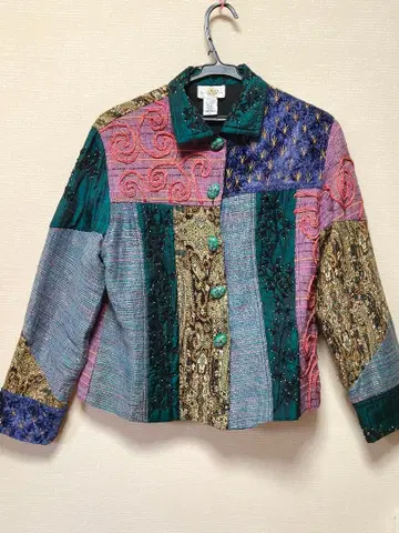 SANDYSTARKMAN 빈티지 구제 의류 1점 패치워크 자켓 인도