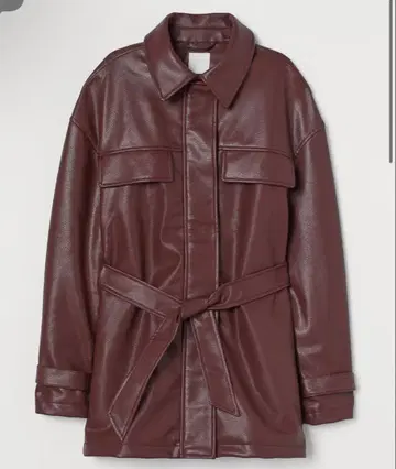 H&M 페이크 가죽 자켓