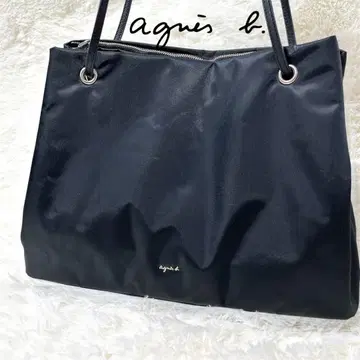 [ 새상품급 ] agnis b. 블랙 나일론 토트백