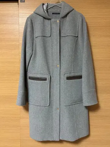 LAPINEBLEUE 울 후드 부착 코트
