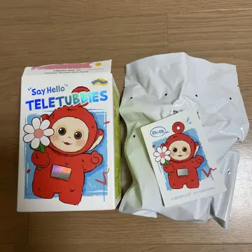 popmart 텔레토비즈 'Say Hello' 봉제 인형 펜던트 빨간색