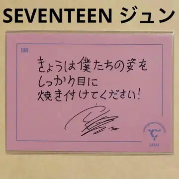 SEVENTEEN CARAT FC 팬클럽 혜택 준 JUN 트레이딩 카드