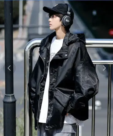 빅 실루엣 마운틴 파카 바람막이 한국 오버 y2k