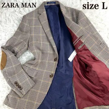 [ 새상품급 ] ZARA MAN 테일러드 자켓 글렌체크 엘보 패치