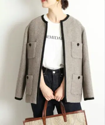 IENA 라메 트위드 자켓