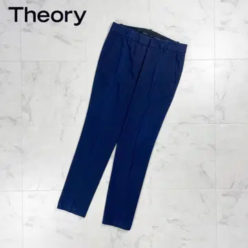 Theory 코튼 스트레치 테이퍼드 팬츠 네이비 사이즈 0*HD77