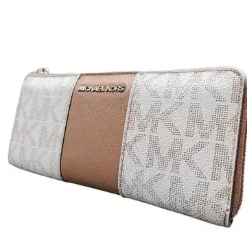 MICHAEL KORS 마이클코어스 장지갑 올 패턴 라운드 지퍼