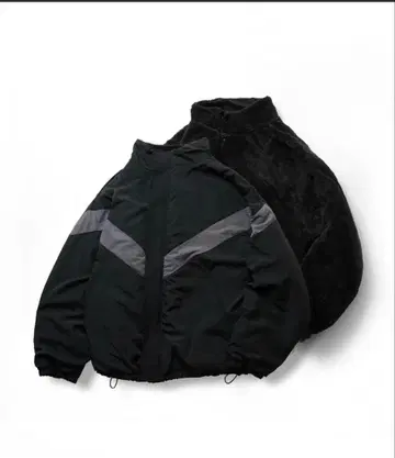 리버서블 나일론 트랙 자켓 / 보아 블루종