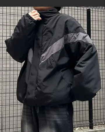 리버서블 나일론 트랙 자켓 / 보아 블루종