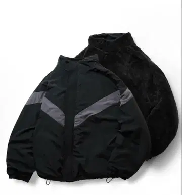 리버서블 나일론 트랙 자켓 / 보아 블루종