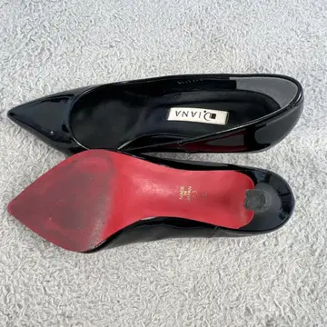 DIANA 블랙 하이힐 펌프스 레드 밑창 23cm