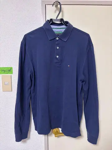 TOMMY HILFIGER 피케 셔츠 L 네이비