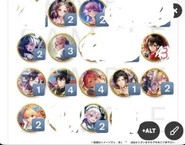 백묘 프로젝트 백묘 각성 캔뱃지 아이샤 엘노아 시에라 루카 외