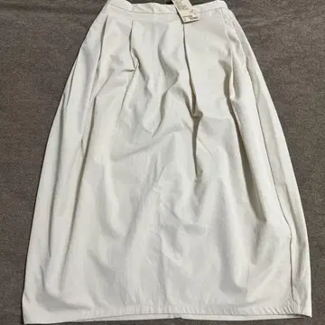 새상품 무인양품 벌룬 스커트 화이트