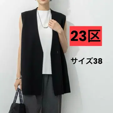 23구 비스코스 스트레치 니트 베스트 사이즈 38